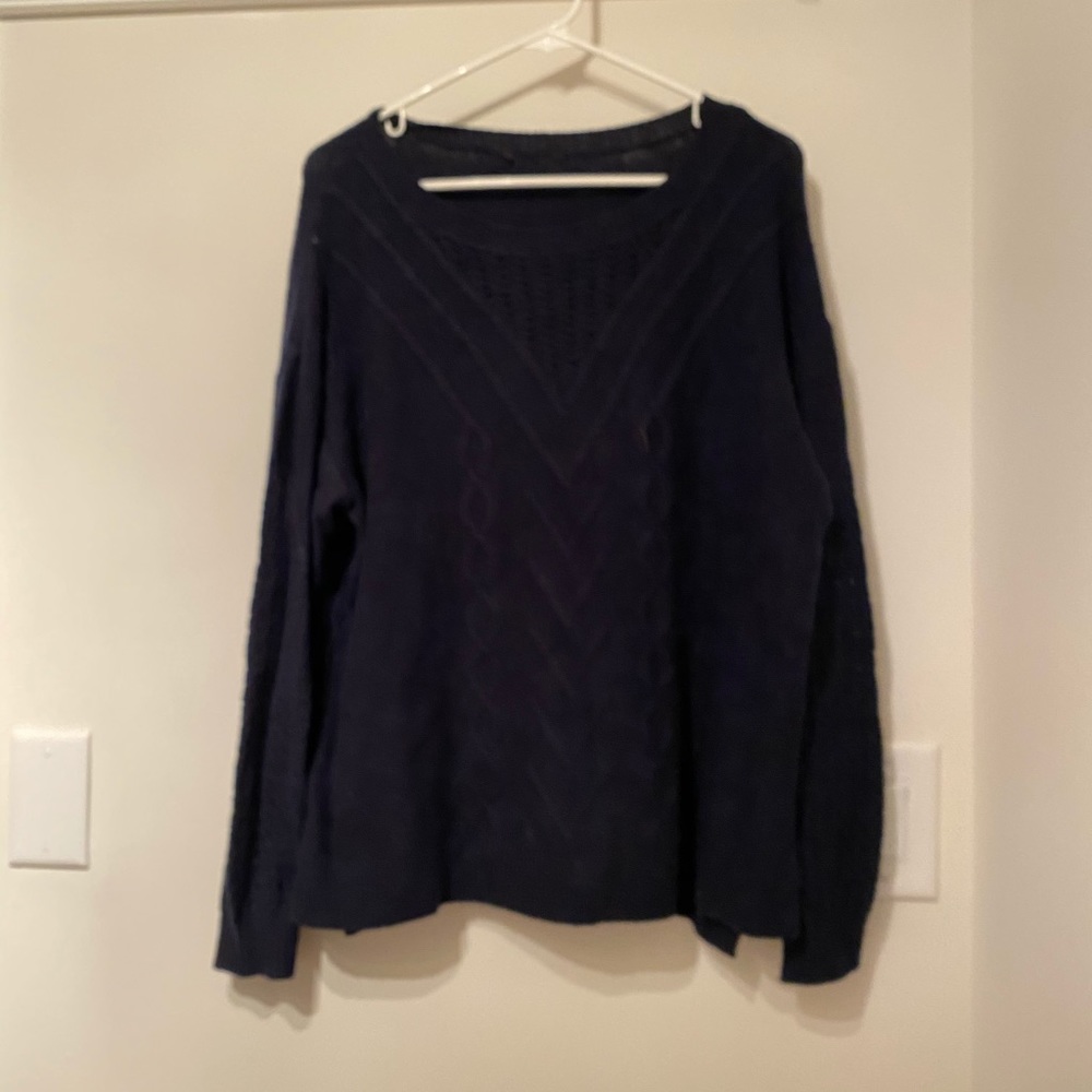 Lightweight navy sweater